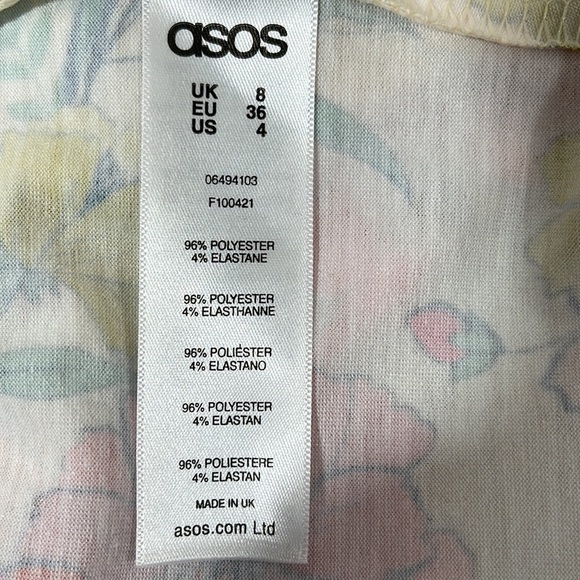 ASOS MATERNITY FLORAL DRESS SIZE 4 NEW - Picture 9 of 9